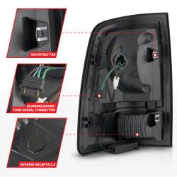 ANZO USA - Tail Light Set Sequential LED Black Housing Smoke Lens PairRam 1500/2500/3500 2011-2018 ANZO USA - Image 5