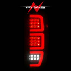 ANZO USA - Tail Light Set Full LED Tube Sequential Signal Black Housing Clear Lens Pair GMC Sierra 1500 2019-2024, 2500 HD/3500 HD 2020-2025 ANZO USA - Image 6