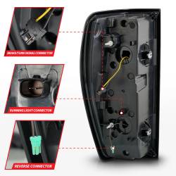 ANZO USA - Tail Light Set Full LED Tube Sequential Signal Black Housing Smoke Lens Pair GMC Sierra 1500 2019-2024, 2500 HD/3500 HD 2020-2025 ANZO USA - Image 5