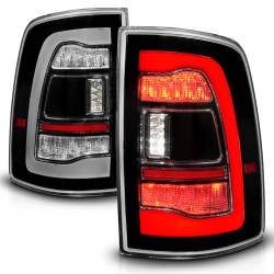ANZO USA - Tail Light Set LED Tail Lights Black Clear Lens W/Assembly Sequential LED Turn Signal Black Housing Pair Dodge Ram 1500/2500/3500 2009-2018 ANZO USA - Image 2