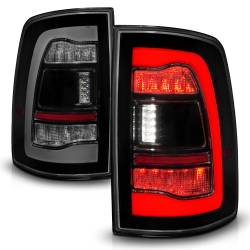 ANZO USA - Tail Light Set LED Sequential LED Turn Signal Black Housing Smoke Lens Pair Dodge Ram 1500/2500/3500 2009-2010, Ram 1500/2500/3500 2011-2018 ANZO USA - Image 2
