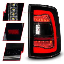 ANZO USA - Tail Light Set LED Sequential LED Turn Signal Black Housing Smoke Lens Pair Dodge Ram 1500/2500/3500 2009-2010, Ram 1500/2500/3500 2011-2018 ANZO USA - Image 3