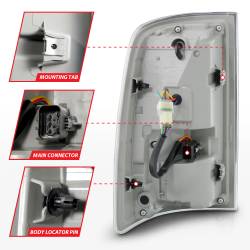 ANZO USA - Tail Light Set LED Sequential LED Turn Signal Black Housing Smoke Lens Pair Dodge Ram 1500/2500/3500 2009-2010, Ram 1500/2500/3500 2011-2018 ANZO USA - Image 5