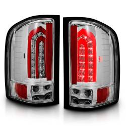 ANZO USA - Tail Light Led Taillights Chrome Chevrolet Silverado 1500/3500 2007-2013, 1500 HD 2007, 2500/2500 HD/3500 HD 2007-2014 ANZO USA - Image 2