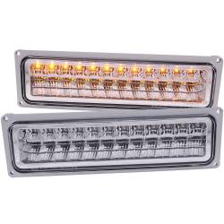 LED Clear Lens Chrome Housing Pair Chevy/GMC Trucks/SUVs 1988-2000 ANZO USA