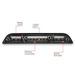 ANZO USA - Center High Mount Stop Light LED Clear Lens Ford F-150 2015-2023, Ford F-250/F-350/F-450 Super Duty 2017-2022, Ford Ranger 2019-2023 ANZO USA - Image 4