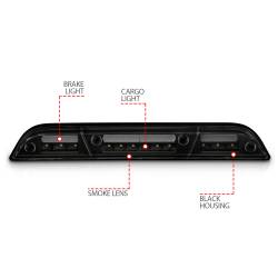 ANZO USA - Center High Mount Stop Light LED Smoke Lens Ford F-150 2015-2023, Ford F-250/F-350/F-450 Super Duty 2017-2022, Ford Ranger 2019-2023 ANZO USA - Image 4