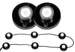 Cargo Area Light LED Bed Rail Auxiliary Light 6 Pod 1 Watt Qty 2 LED Lighting Stripe Included ANZO USA