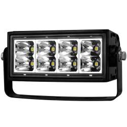 Rugged Vision Off Road LED Light Bar Rectangle 6 Inch 8 LEDS High Output Weather Resistant Housing ANZO USA