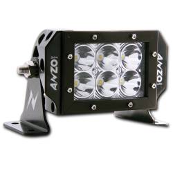 Rugged Vision Off Road LED 6 Inch 6 LEDS High Output Spot Rugged Vision Off Road LED Rectangle 18W / 1440 Raw Lumen Output ANZO USA