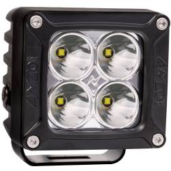 Rugged Vision Off Road LED Spot Light 3 Inch X 3 Inch High Power W/Harness 20W / 1500 Raw Lumen Output ANZO USA