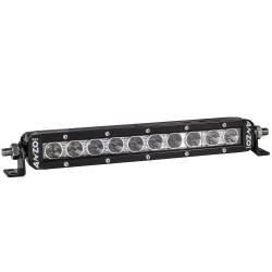 Rugged Vision Off Road LED Light Bar 10 Inch 5W High Intensity LED Single Row Spot 50W / 3750 Raw Lumen Output ANZO USA