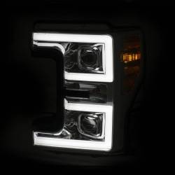 ANZO USA - ANZO USA Projector Headlights w/ U-Bar Switchback Chrome w/ Amber - 2017-2019 Ford Superduty - Image 4