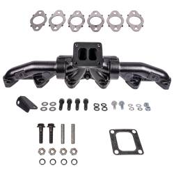ATS Pulse Exh Manfld 1998.5-2002 5.9L 24V Cummins 3-Pc T4 w/ Gaskets Turbo Hardware
