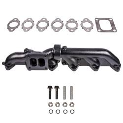 ATS Pulse Exh Manfld 2003-2007 5.9L CR Cummins 2-Pc T4 w/ Gaskets Turbo Hardware